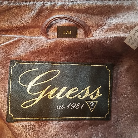 Guess distressed faux leather jacket - Picture 8 of 8